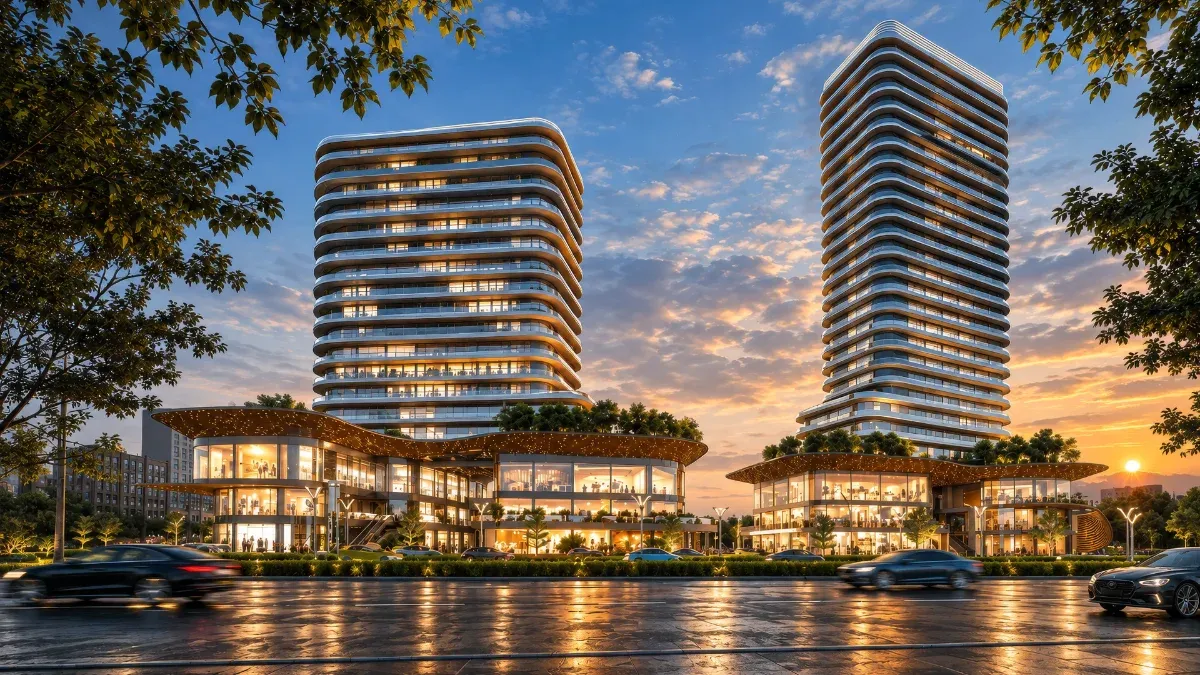 Central Park The Selene, a serviced-residence tower in Flower Valley, Sector 32, Sohna: architect's impression